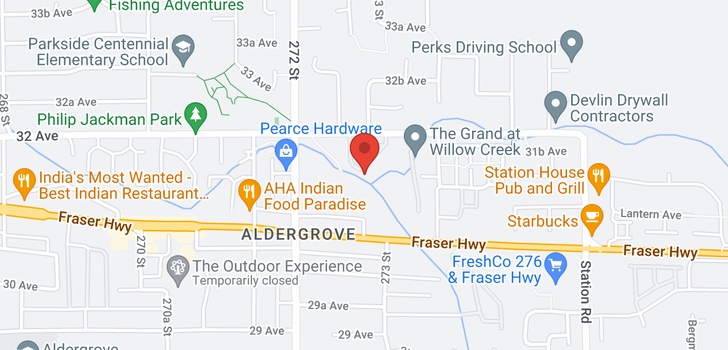 map of 100 27272 32 AVENUE